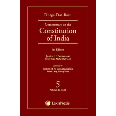 Commentary on the Constitution of India; Vol 5 ; (Covering Articles 20 to 24)