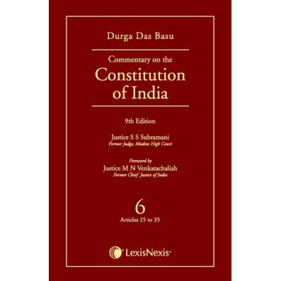 Commentary on the Constitution of India; Vol 6 ; (Covering Articles 25 to 35)