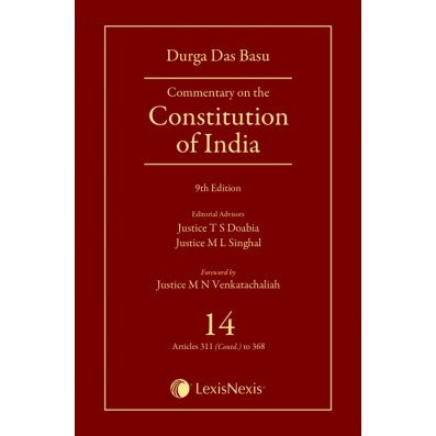 Commentary on the Constitution of India; Vol 14; (Covering Articles 311(Contd.) to 368)