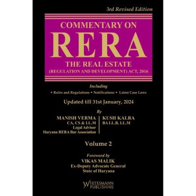 Commentary on RERA: The Real Estate (Regulation and Development) Act, 2016 (In 2 Volumes)