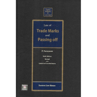 P. Narayanan Law of Trade Marks & Passing off